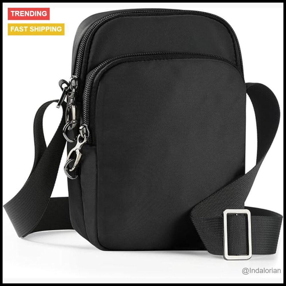 Anti Theft Crossbody Sling Bag RFID Blocking Water Resistant Travel Casual